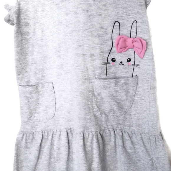 H&M | Bunny Hoodie Dress sz 4-6y - Picture 3 of 5